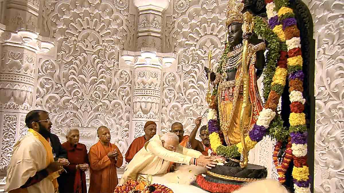 Ayodhya Ram Mandir Pran Pratishtha Live Updates Pm Narendra Modi And ...