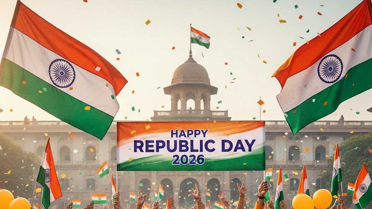 Happy Republic Day 2026 Wishes: सबके दिलों में उमड़े देशभक्ति की लहर, ऐसे शेयर करें गणतंत्र दिवस के बेस्‍ट मैसेजेस एंड फोटो