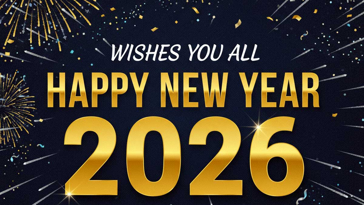 Happy New Year 2026 Wishes, Images, Shayari, Quotes: इन फोटोज और मैसेज संग सभी को भेजें नए साल की दमदार शुभकामनाएं