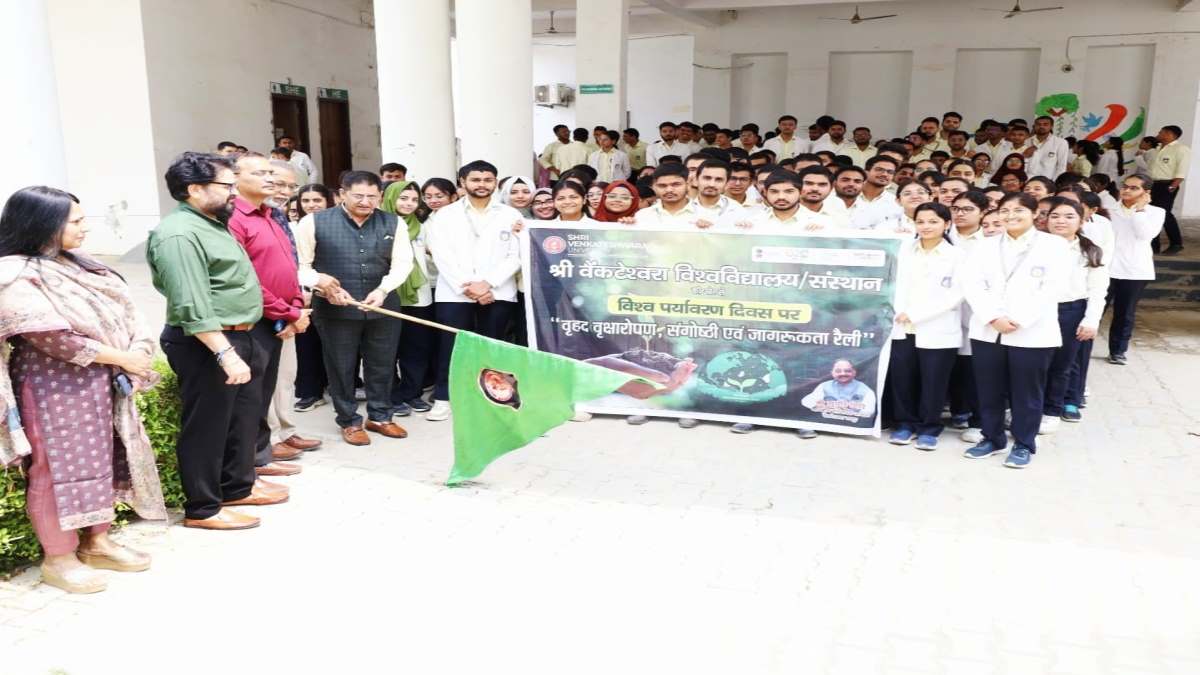 Meerut News : वेंक्टेश्वरा में वृक्षारोपण और पर्यावरण संगोष्ठी एवं जागरूकता अभियान का आयोजन