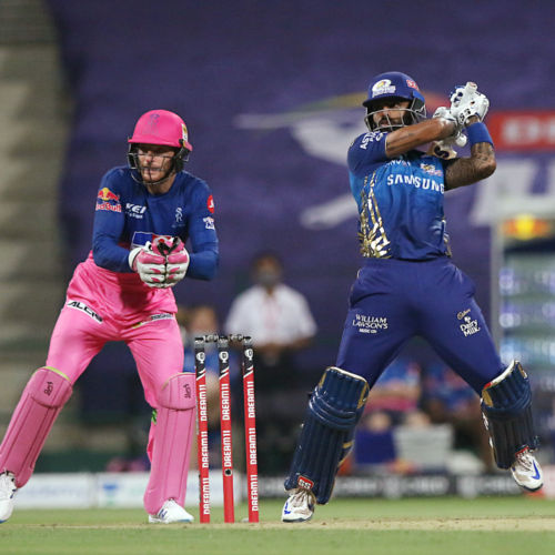IPL 2020 MI vs RR: सूर्यकुमार ने लगाया छक्कों का अर्धशतक, तो बुमराह ने मारा विकेटों का चौका