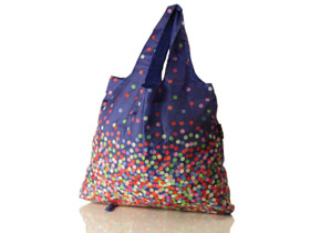 Colourful polka dots bag