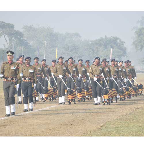 मेरठ छावनी में स्थित भारतीय सेना की रिमाउंट वेटेनरी कोर आरवीसी में आयोजित स्थापना दिवस पर कार्यक्रम