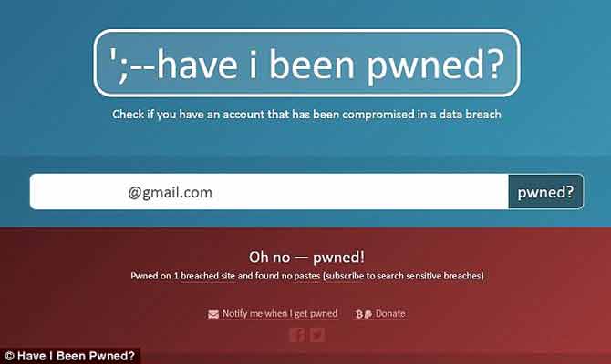 If your email ID is seen on this website, then change its password immediately, otherwise...