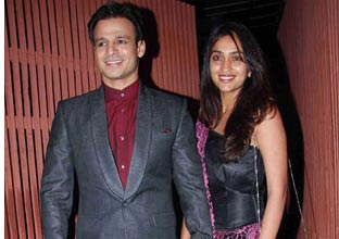 Vivek with wife