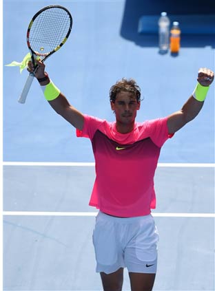 Rafael Nadal using special racquet 