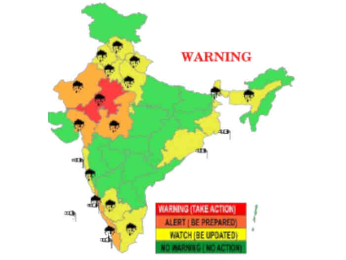 मौसम : राजस्थान में भारी बारिश,स्वतंत्रता दिवस पर दिल्ली में भी हो सकती है बौछार