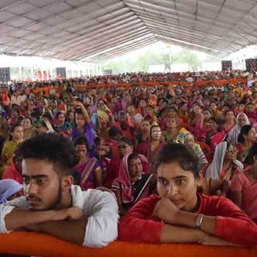 कबीर एकेडमी के शिलान्यास कार्यक्रम में कुछ ऐसा रहा नजारा