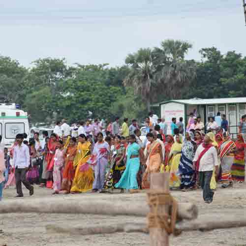 कबीर एकेडमी के शिलान्यास कार्यक्रम में कुछ ऐसा रहा नजारा